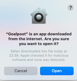 Goalpost OSX Installation Screen 3